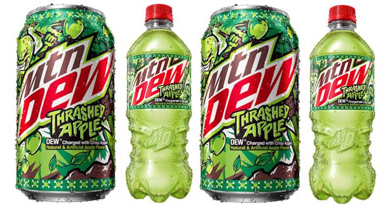 Mtn Dew Thrashed Apple