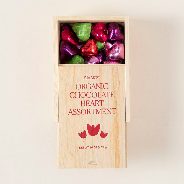 Sjaak's Valentine's Day 2022 Organic Chocolate Heart Assortment